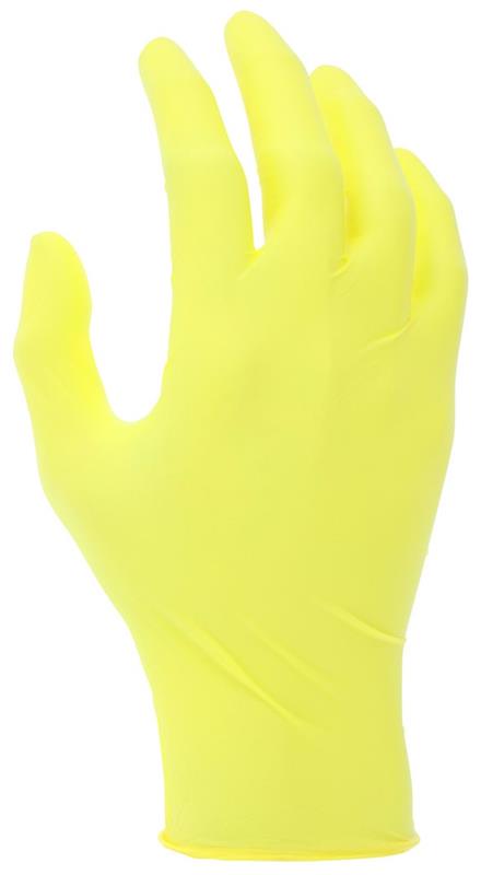 NITRISHIELD 3.5 MIL YELLOW NITRILE - Tagged Gloves